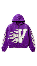 Vir Distressed ZipUp - Purple